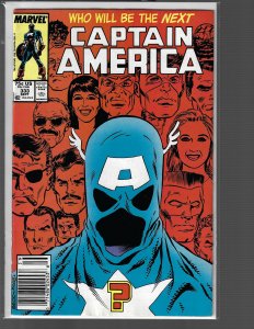Captain America #333 (Marvel, 1988) VF+ KEY 1st John Walker
