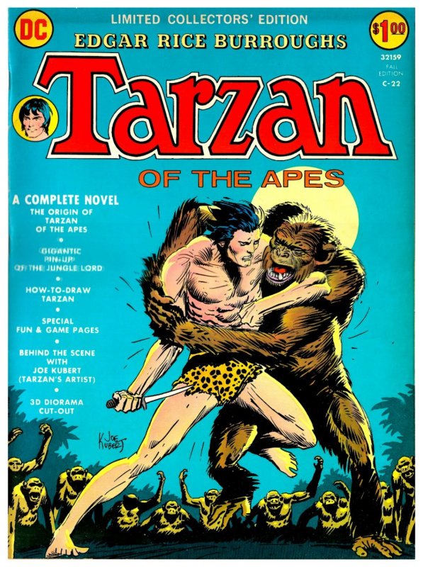 TARZAN Limited Collector's Edition #C-22 (Fall1973) 8.0VF HUGE! All KUBERT!