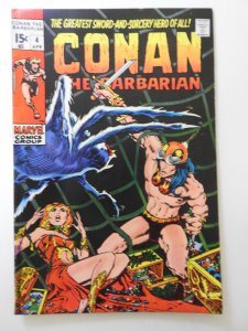 Conan the Barbarian #4 (1971) VG+ Condition!