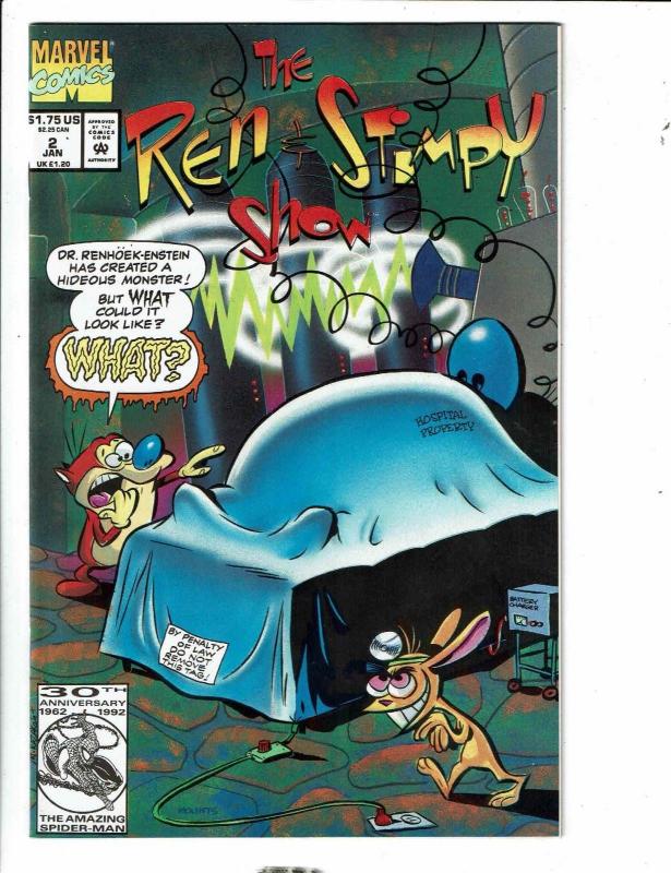 Lot Of 7 Marvel Comic Books Reed Richards 1 2 3 + Ren & Stimpy # 1 2 3 4 CR62