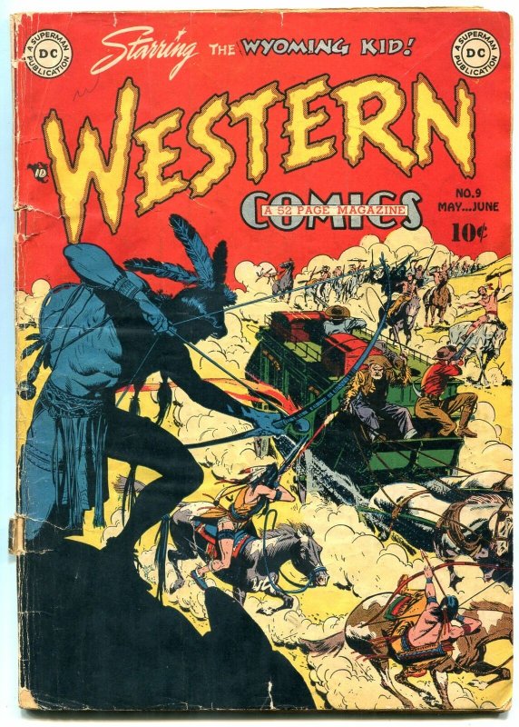 Western Comics #9 1949- Wyoming Kid- Nighthawk- Cowboy Marshall G 