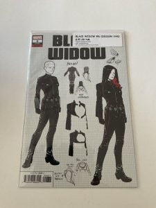 Black Widow 6 Design Variant Near Mint Nm Marvel