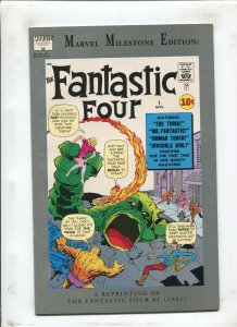 MARVEL MILESTONE EDITION: FANTASTIC FOUR #1 - WHITE LOGO - (9.2) 1991