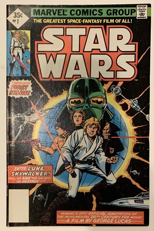 (1977) STAR WARS #1 Reprint! DARTH VADER! LUKE SKYWALKER! LEIA! R2D2! C3PO!