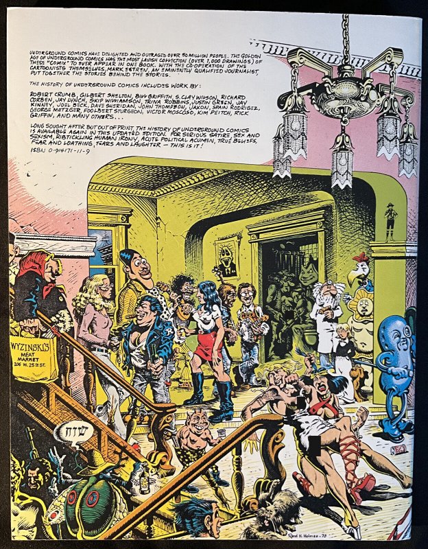 HISTORY OF UNDERGROUND COMICS - 4th printing - 7.0, WP - Crumb