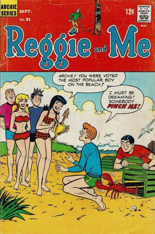 Reggie and Me #31 FN ; Archie | September 1968 Bikini Lobster Cover