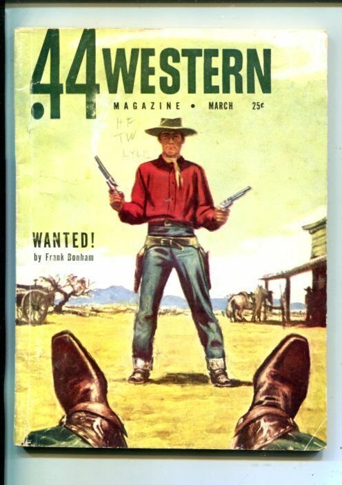 .44 WESTERN-03/1951-VIOLENT WESTERN PULP THRILLS-FORMAT CHANGE-FRANK BONHAM-vg