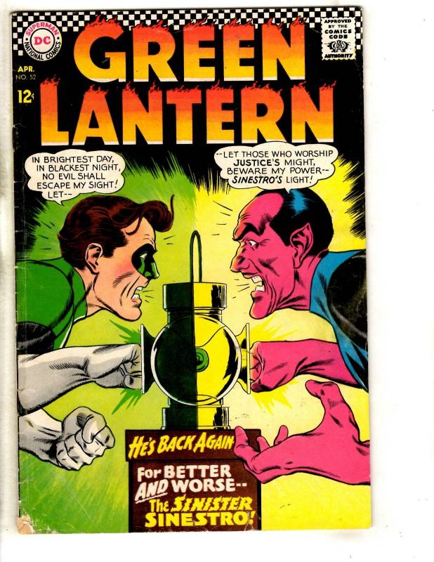 Green Lantern # 52 VG DC Silver Age Comic Book Sinestro Star Sapphire Arrow JL3