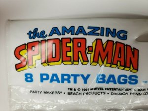 Vintage Spider Man Gift Bags Comic Toy Lot of 2 16 bags 1990 NM