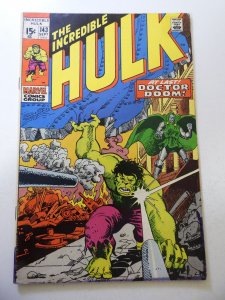 The Incredible Hulk #143 (1971) FN Condition overspray
