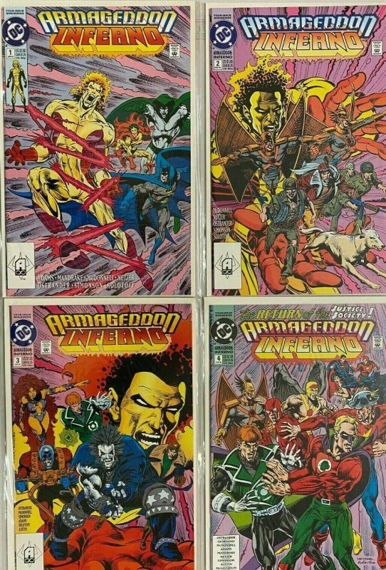 Armageddon inferno set#1-4 8.5 VF+ (1992)