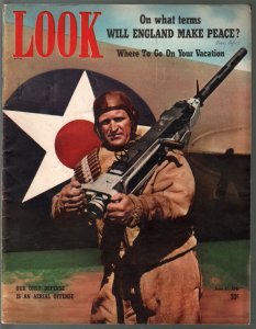 Look  6/17/1941-military cover-DC comics founder-Jimmy Dykes-Bob Hope-FN-