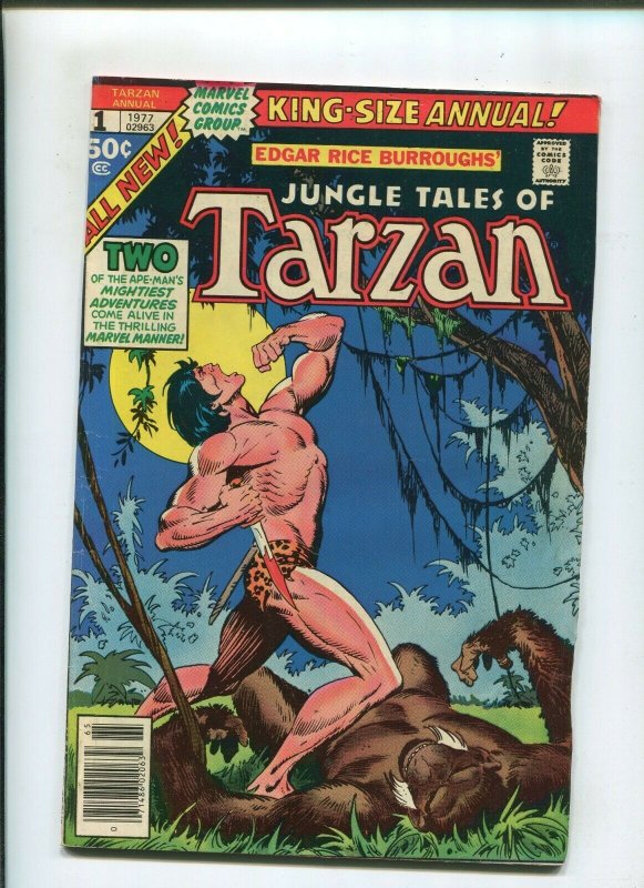JUNGLE TALES OF TARZAN ANNUAL #1 (4.5) FIRST LOVE! 1977