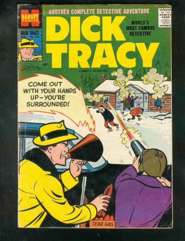 DICK TRACY #126 1958-CHESTER GOULD-HARVEY COMICS-CRIME VG+