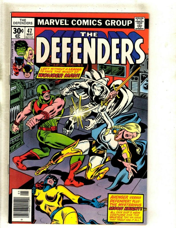 Defenders # 47 VF/NM Marvel Comic Book Moon Knight Wonder Man Hulk Thor HJ9