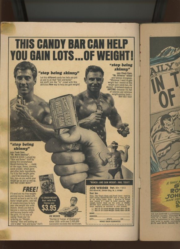 (1968) The Sub-Mariner #8: SILVER AGE! KEY ISSUE! COMBINED SHIPPING! (2.0)