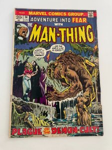 Fear # 14 VG Marvel Comic Book Horror Monster Scary Suspense Man-Thing 5 LI6