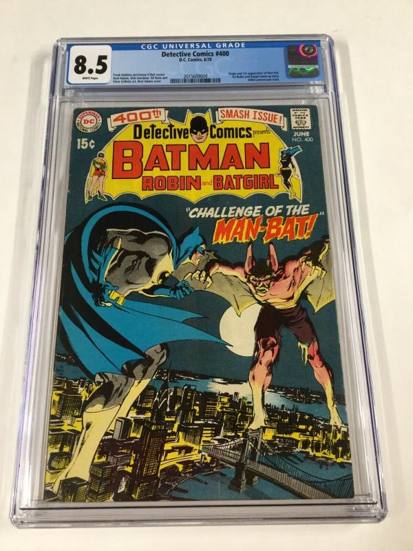 Detective Comics 400 Cgc 8.5 1st Man-bat Dc White Pages