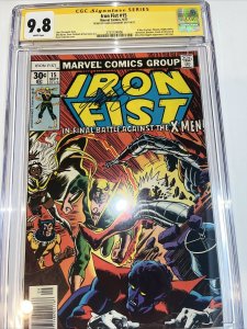 Iron Fist (1977) # 15 (CGC 9.8 SS WP) Signed Chris Claremont • X-Men Appearance