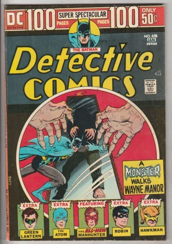 Detective Comics #438 (Jan-74) FN/VF+ High-Grade Batman, Robin