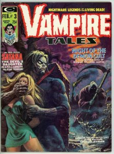 Vampire Tales #3 (1973) - 8.0 VF *2nd Appearance Satana/Great Morbius Cover*