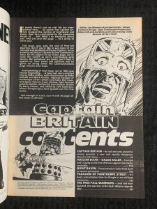 1985 CAPTAIN BRITAIN Magazine #4 FN 6.0 Alan Davis