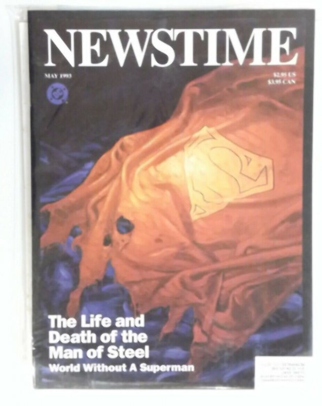 NEWSTIME Magazine-Life & Death of Man of Steel SUPERMAN Special May 1993 Comic