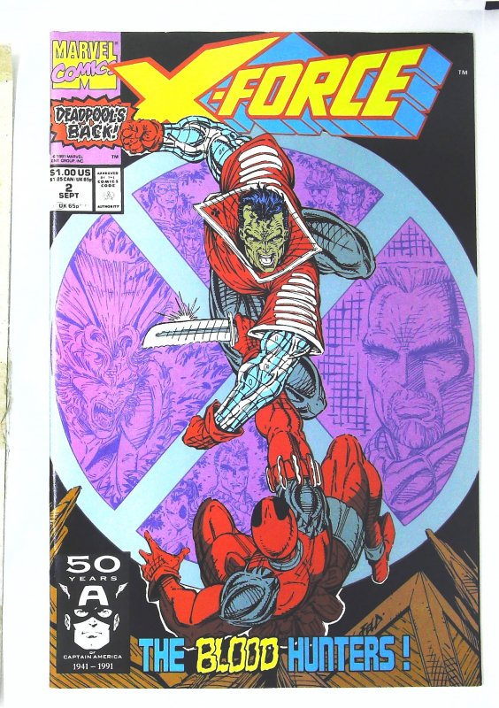 X-Force (1991 series) #2, NM- (Actual scan)