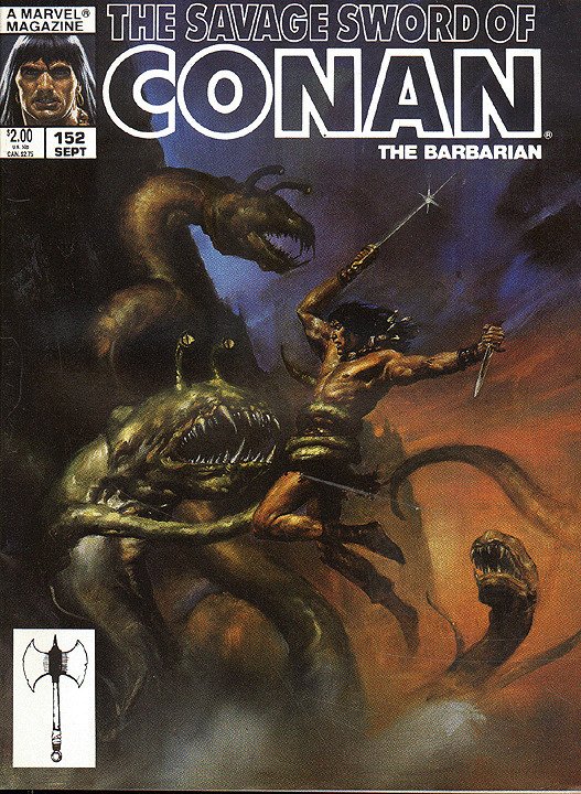 SAVAGE SWORD OF CONAN (MAGAZINE) (1974 Series) #152 Near Mint