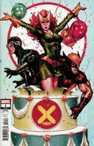 X-Men #1 2019 Brooks Party Variant Cover Q Marvel Comics EB85