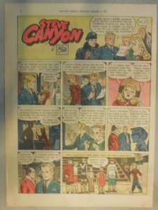 (52) Steve Canyon Sundays by Milton Caniff  from 1957 Complete Year ! Tabloid