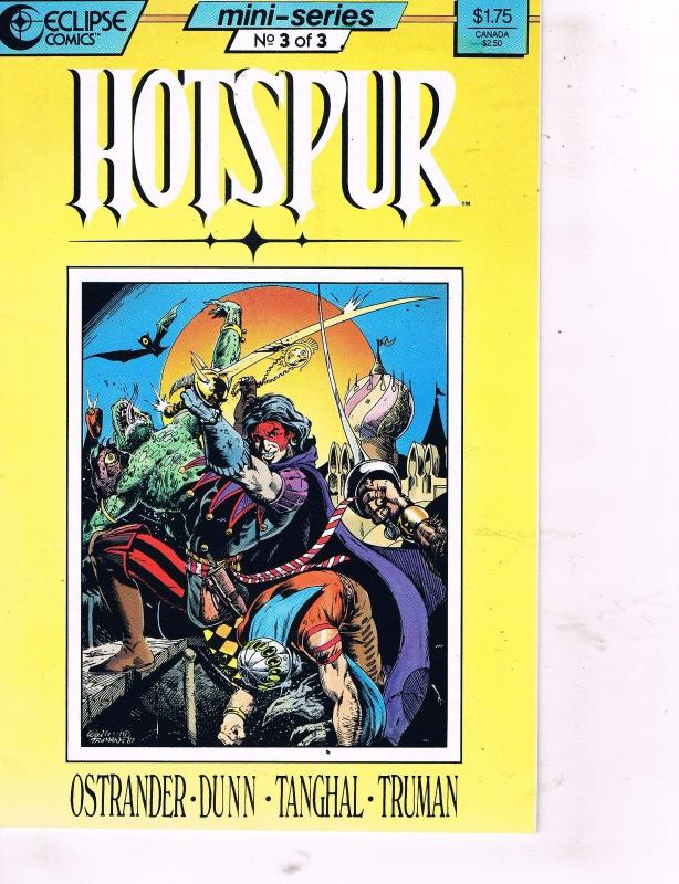 Hotspur Eclipse Comics Complete Ltd Ser # 1 2 3 Ostrander Waller TW25