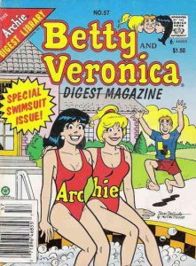 Betty and Veronica Digest Magazine #57 (Newsstand) VF ; Archie | Swimsuit Lifegu