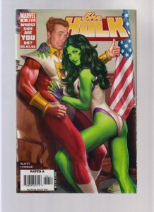 SHE-HULK #6 - GREG HORN COVER/CONTROVERSIAL STARFOX (8/8.5) 2006