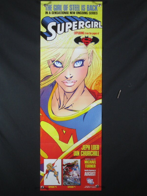 Supergirl DC Comics Promo Poster 2005 34x11