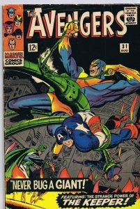 Avengers #31 ORIGINAL Vintage 1966 Marvel Comics