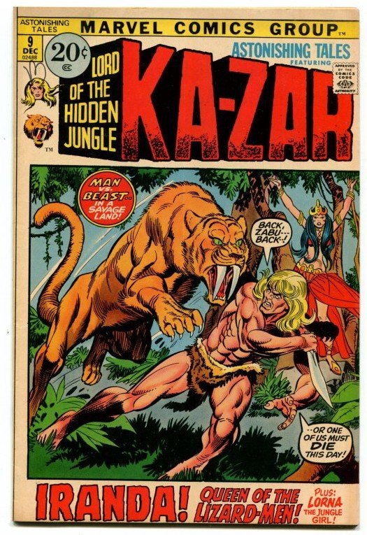 Astonishing Tales #9 (FN) 1971 John Buscema art Bronze Age Marvel ID41H