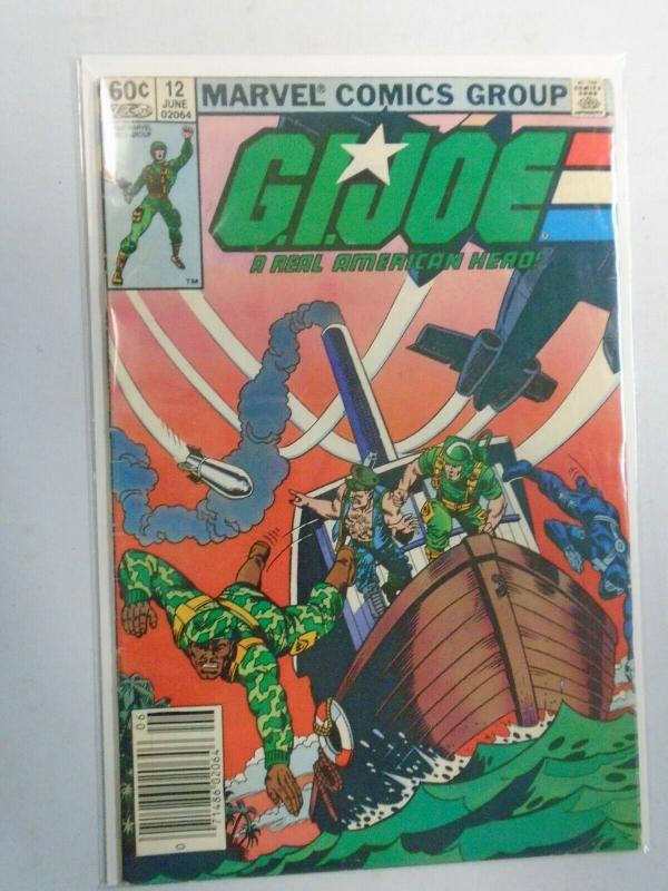 GI Joe #12 News Stand edition 4.0 VG (1983 1st printing) water damaged