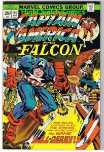 CAPTAIN AMERICA #196, VF, Jack Kirby, Falcon, 1968, more CA in store