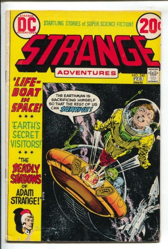 Strange Adventures #240-1973-DC-Mike Kaluta art-Adam Strange appears-VG