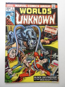 Worlds Unknown #5 (1974) VG+ Condition moisture stain