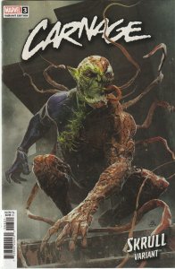 Carnage # 3 Barends Skrull Variant Cover NM Marvel 2022 [H8]