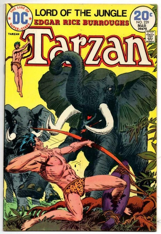 TARZAN of the APES #227 228 229 VG/FN Edgar Rice Burroughs  Joe Kubert 1972 1973