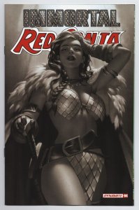 Immortal Red Sonja #4 Cvr O Yoon 1:7 B&W Variant (Dynamite, 2022) NM