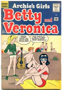 Archie's Girls Betty and Veronica #105 1964- Beach cover- Beatles Haircut VG+