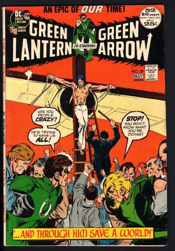 GREEN LANTERN #89 1972-GREEN ARROW-NEAL ADAMS ART High Grade