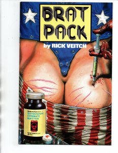 Brat Pack #1 2 3 4 & 5 Complete Set - Superhero Parody - Veitch - 1990 - VF/NM