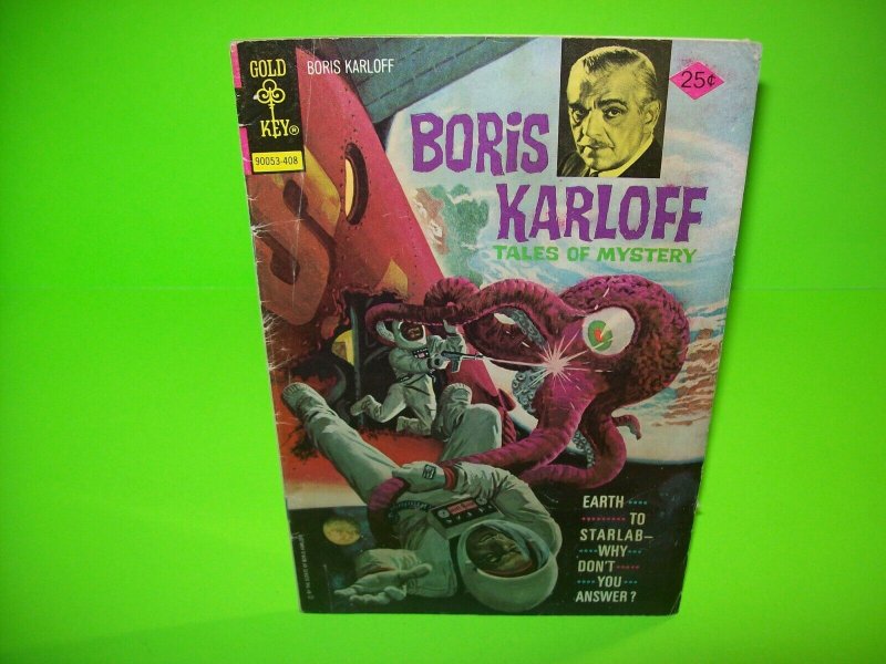 Boris Karloff Tales Of Mystery Comic Gold Key August 1974 Skylab Creature Space