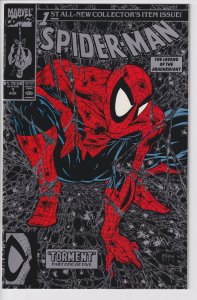 SPIDER-MAN #1 SILVER (Aug 1990) Mint- 9.8, white!