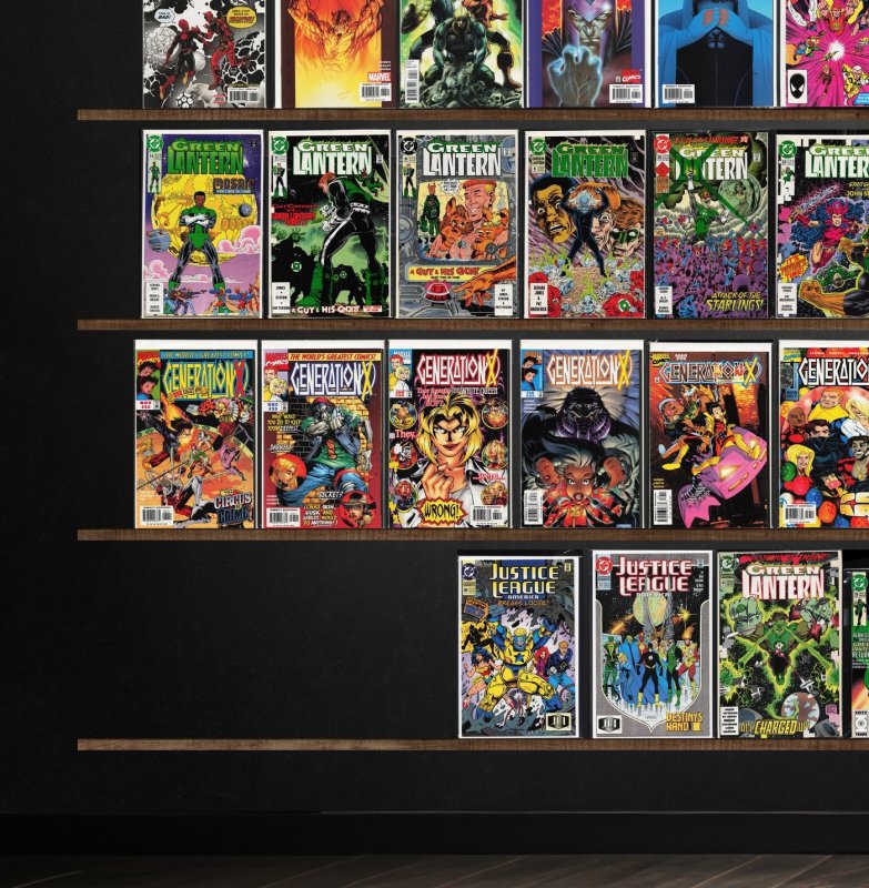 Huge Lot 140+ Comics with Green Lantern, Generation X, X-O Manowar & More!